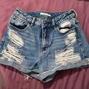 Pacsun distressed mom shorts